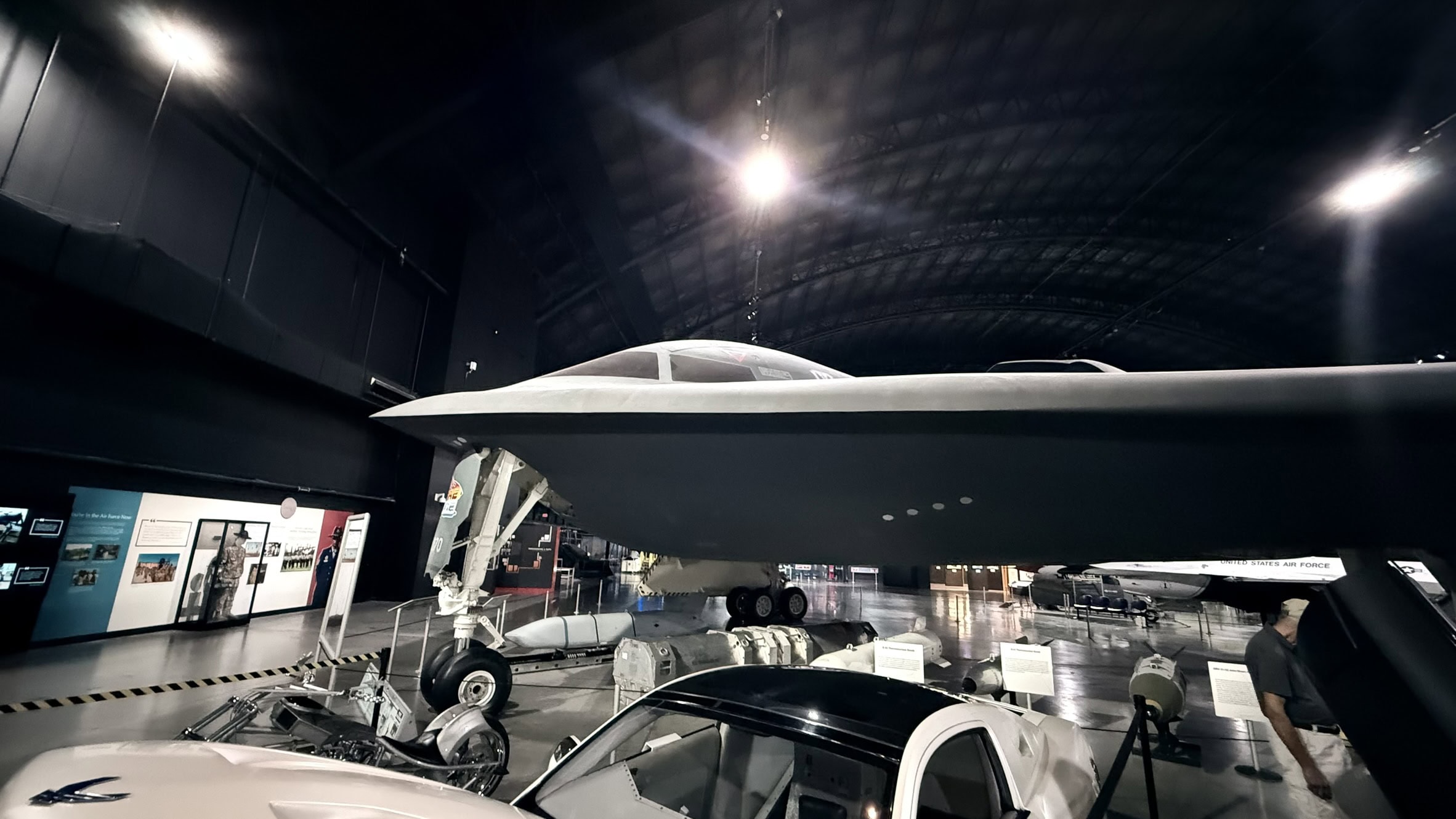 B-2 Spirit Stealth Bomber. 19FortyFive.com  Photo from National Museum of the U.S. Air Force Visit in 2025. 