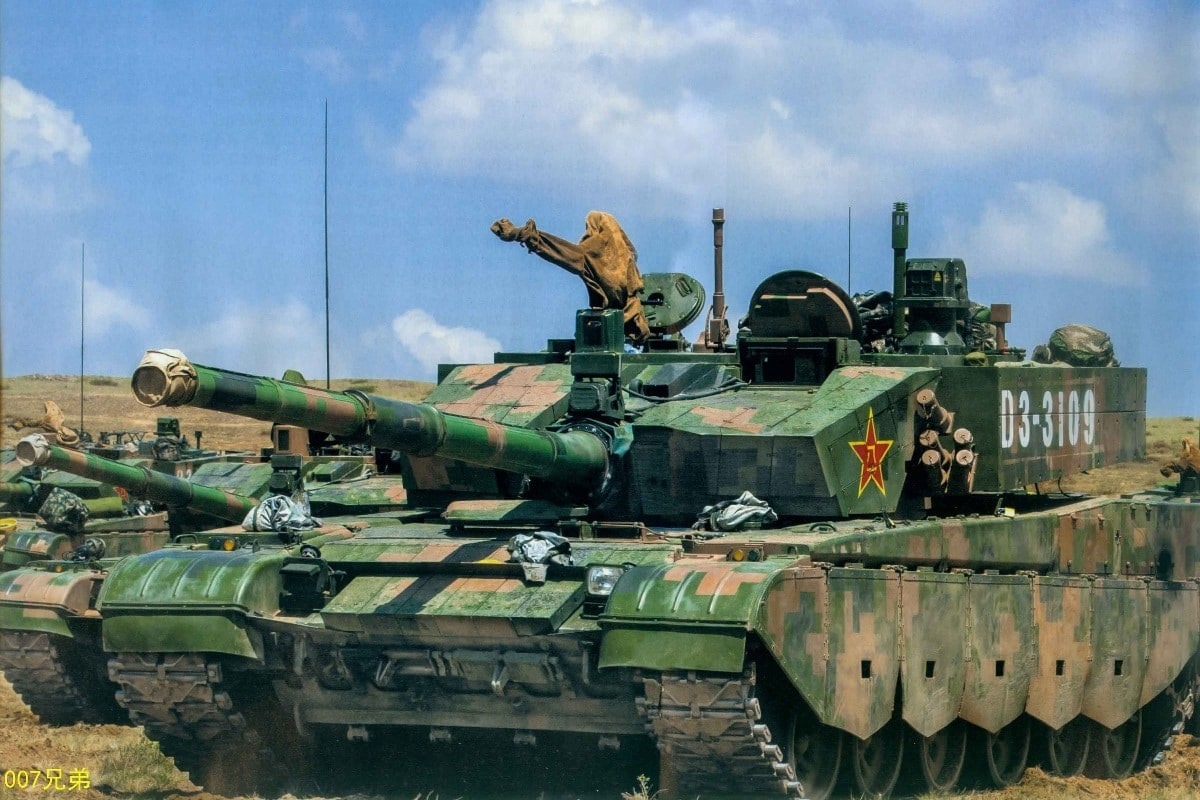 Chinese Type 99A tank at Russia Center 2026 military exercise