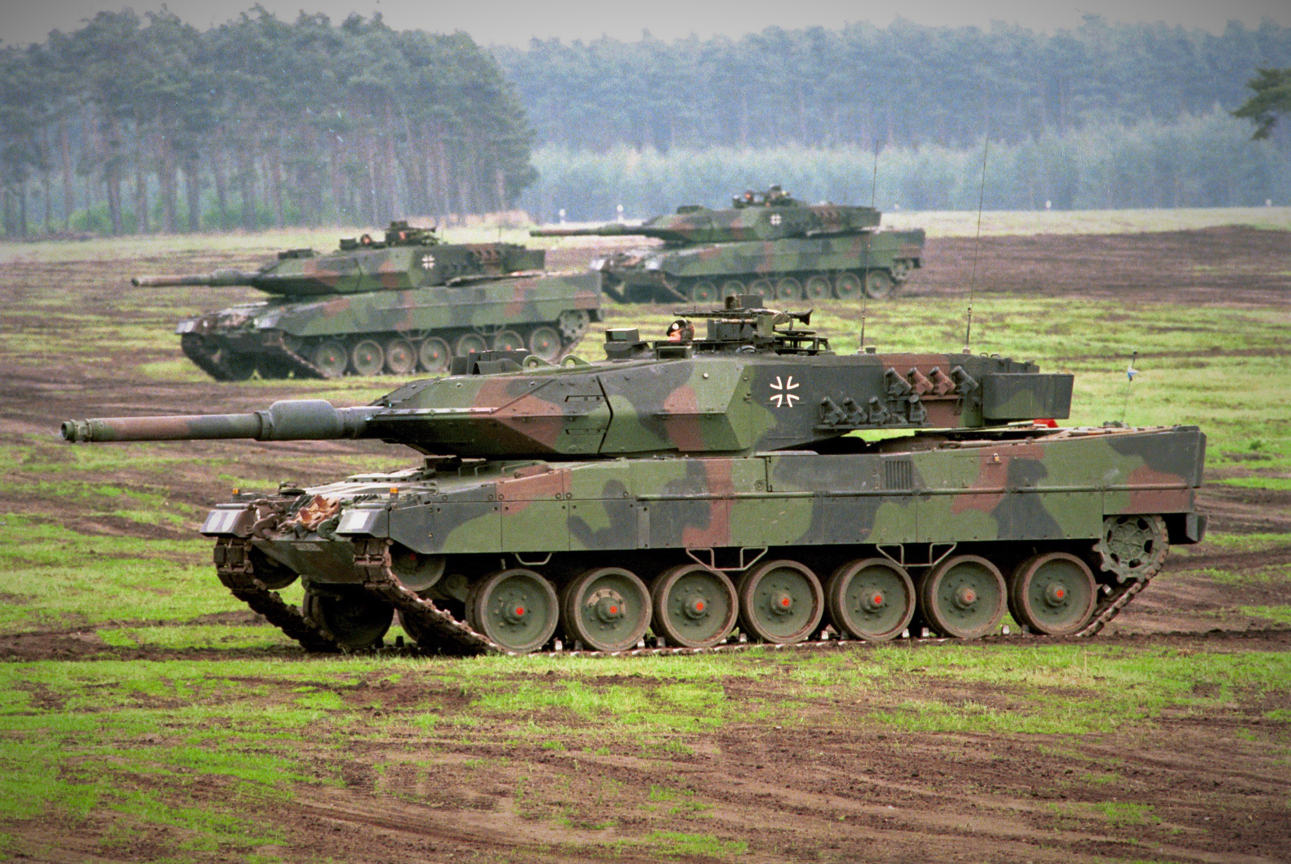 German Leopard main battle tanks European defense Bundeswehr