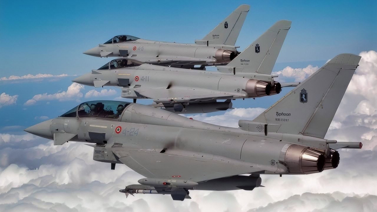 German Eurofighter Typhoon NATO air policing over Latvia
