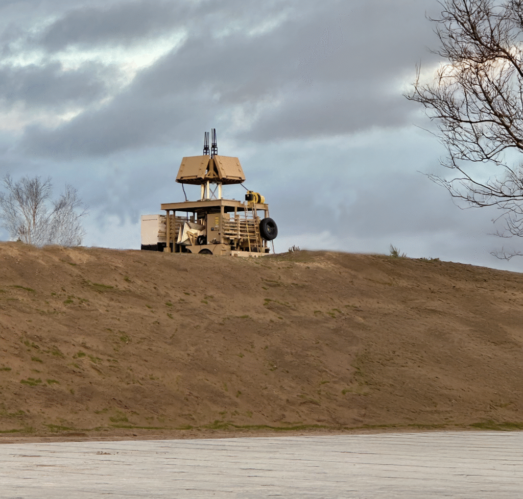 The Extended Mast Surveillance System (EMSS) Enhanced & Extended Multi-Mission Hemispheric Radar (exMHR) from DRS RADA Technologies is an example of a radar that can provide much of the capability of exquisite radars. (Leonardo DRS photo)