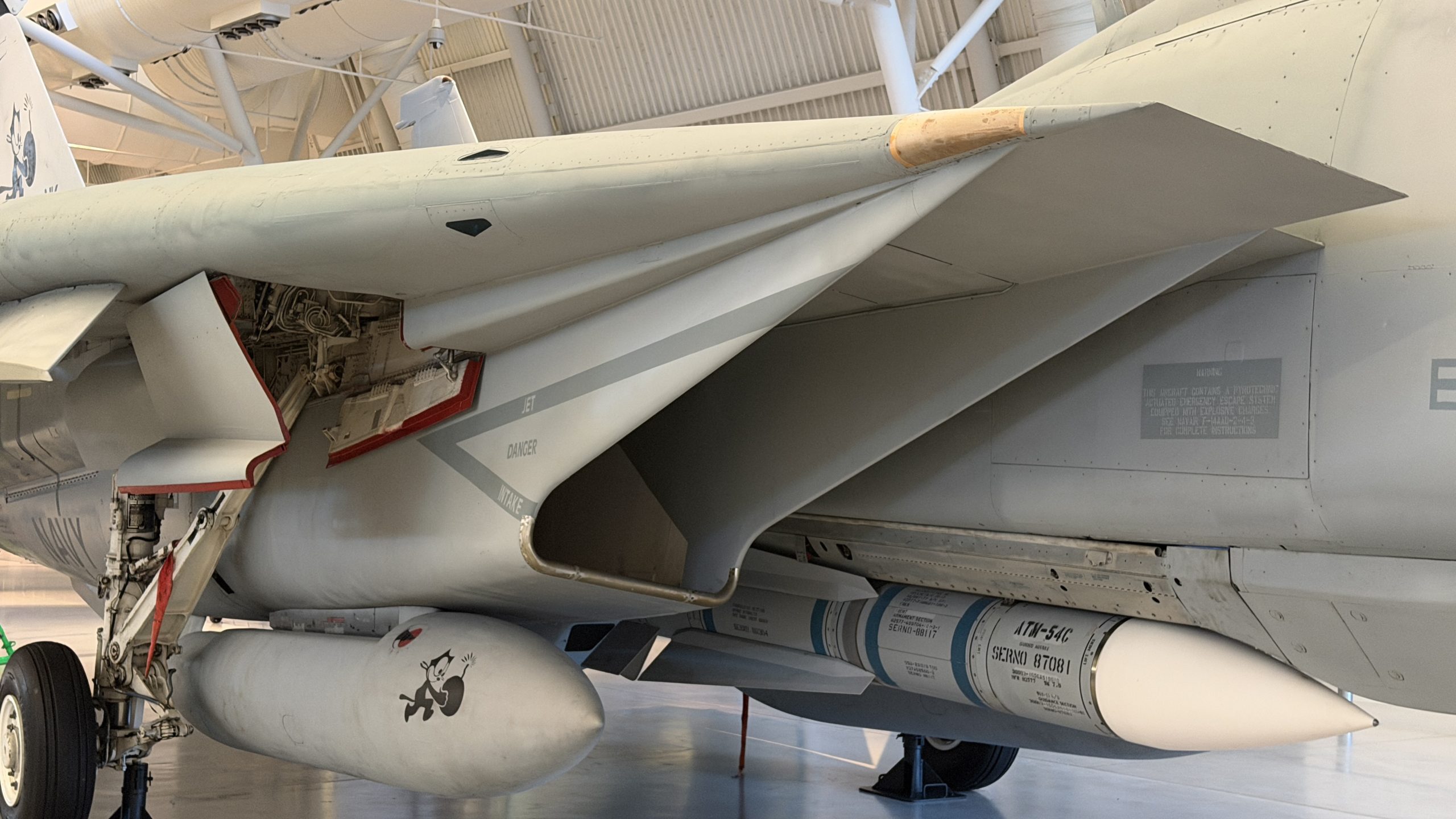 F-14 Tomcat that was on USS Abraham Lincoln Aircraft Carrier. Smithsonian 19FortyFive visit. 
