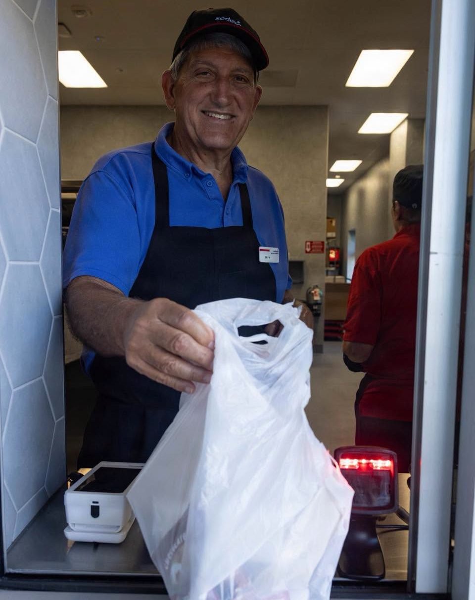 A new drive-thru at a Camp Pendleton, California, dining hall opened recently. Civilian fast-food drive-thrus got their start servicing military members who had to stay in their cars when in uniform.