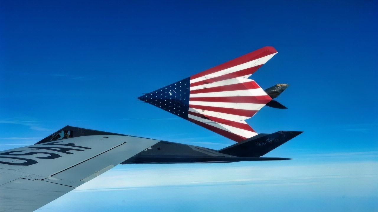 Pilots from the 121st Air Refueling Wing of the Ohio Air National Guard based at Rickenbacker IAP, refuel a pair of F-117 Stealth Fighters from the 49th Fighter Wing based at Holloman AFB in New Mexico. The aircraft is being retired and this was the last refueling operation of The Pilots on this mission were Major Paul Hughes, Captain Danny Slater and the Boom Operator was MSgt Bob Derryberry. The photographs are by SMSgt Kim Frey of the 121st ARW. The aircraft were at Wright Patterson AFB where the F-117 program is managed for an informal retirement ceremony. The F-117 is being replaced by the F-22 Raptor which also uses stealth technologies to avoid detection.