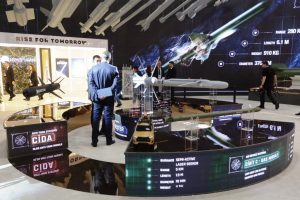 Roketsan missile systems at Turkish defense exhibition