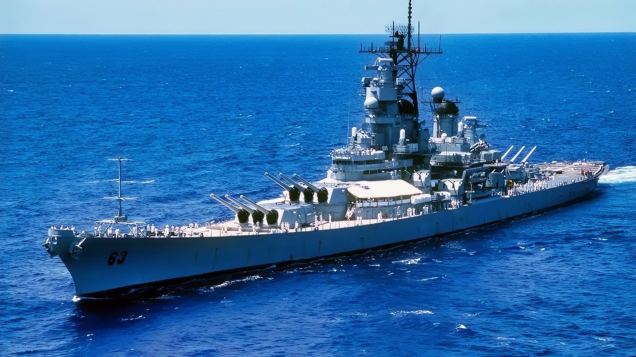 Iowa-Class Battleship Sailing
