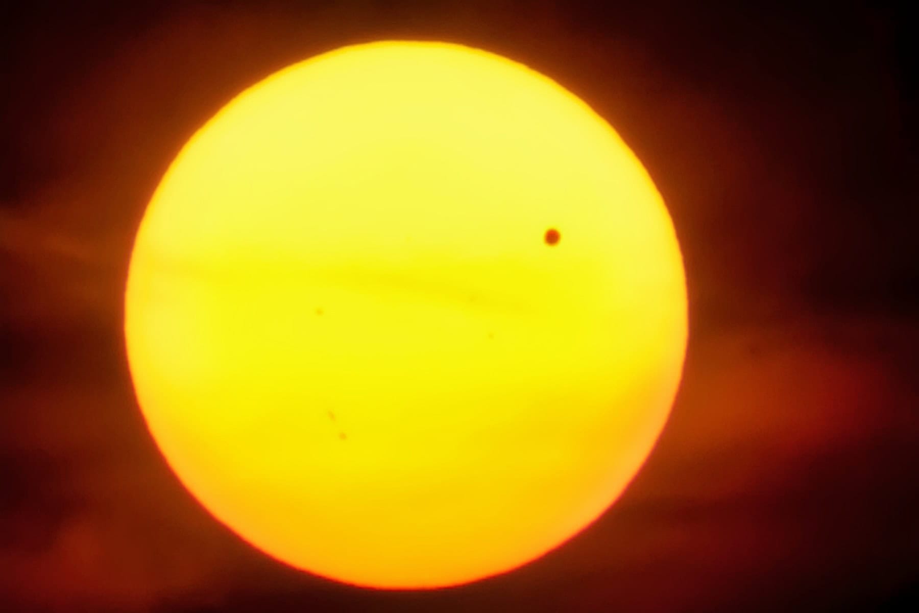 Venus Transit In Front of the Sun NASA Photo