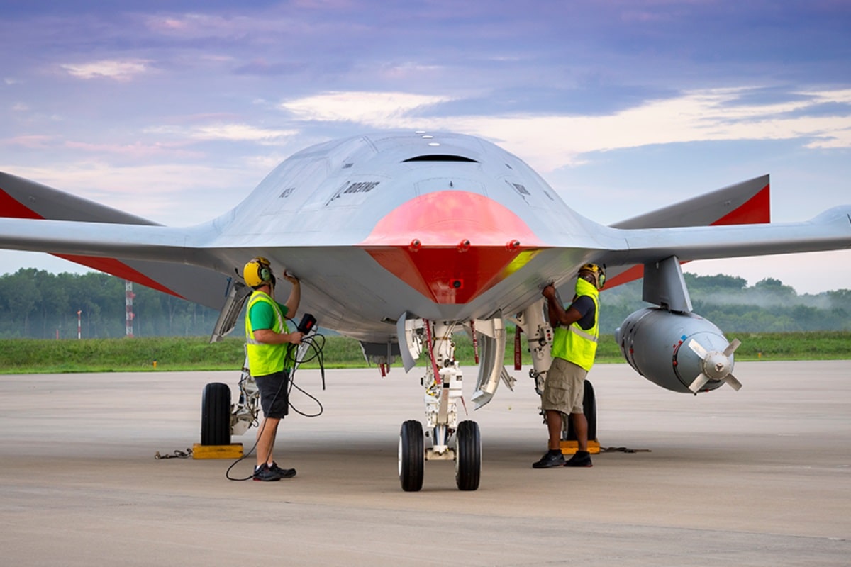 MQ-25A Stingray carrier tanker drone for US Navy refueling operations