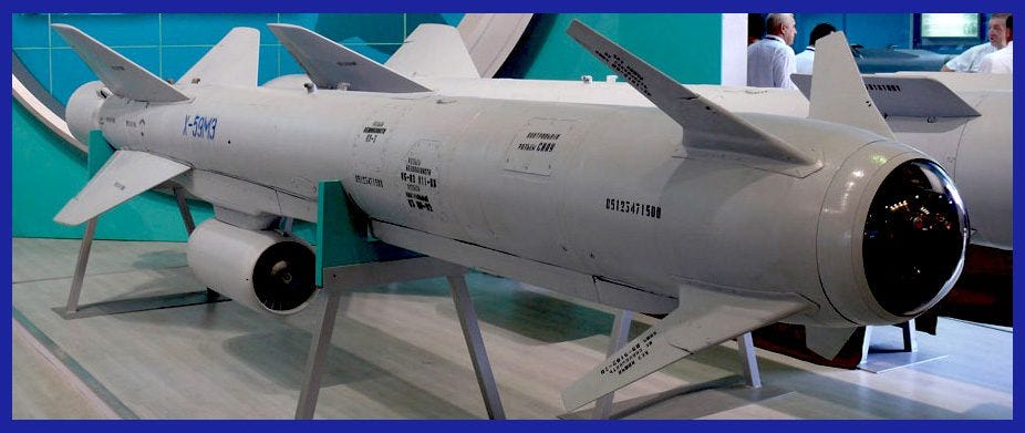 Kh-59 Russian cruise missile production and Ukrainian drone strikes