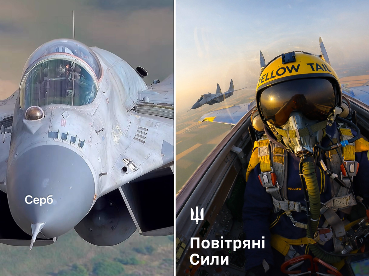 Serbian and Ukrainian pilots