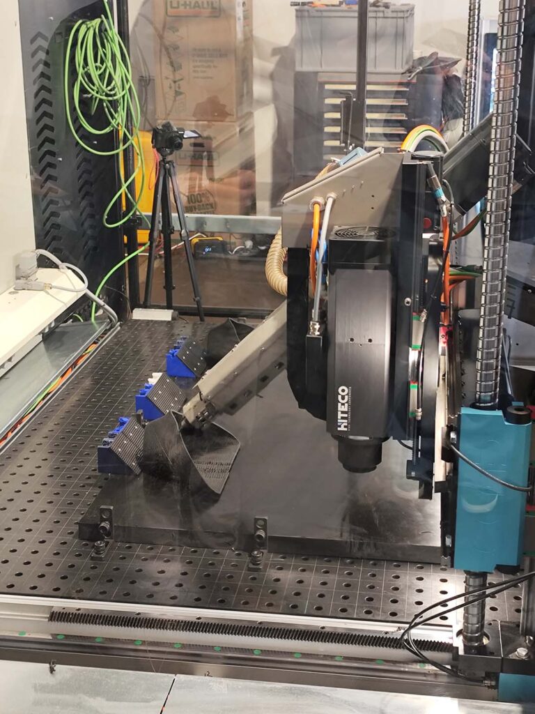 Pictured is a CEAD 3D Printer used during Bold Machina 2025. [Alix Valenti]