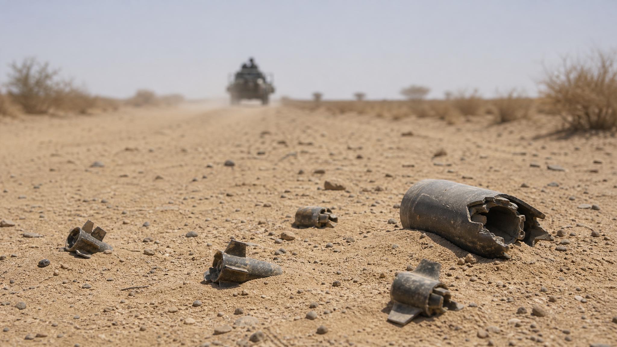 Mali conflict unexploded munitions and Sahel military road