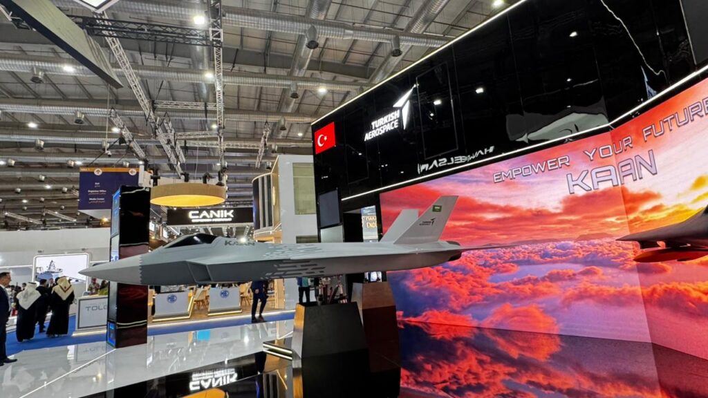 TAI KAAN fifth-generation fighter jet at World Defense Show 2026 Riyadh Saudi Arabia