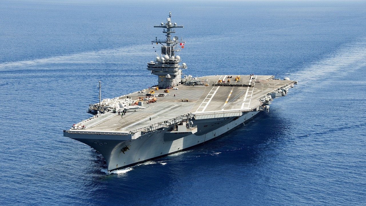 USS George H.W. Bush Aircraft Carrier. 