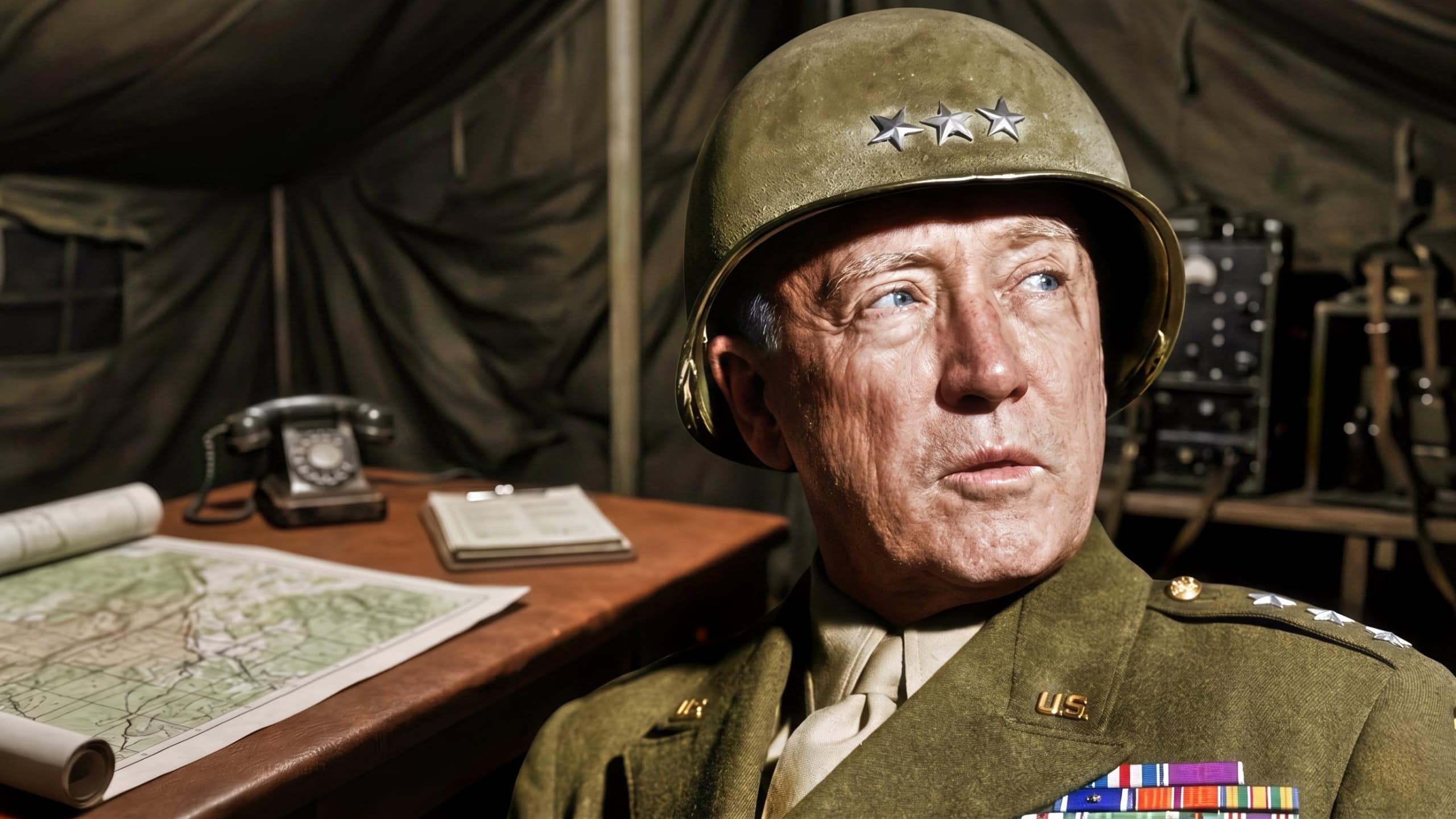 General George S. Patton Map