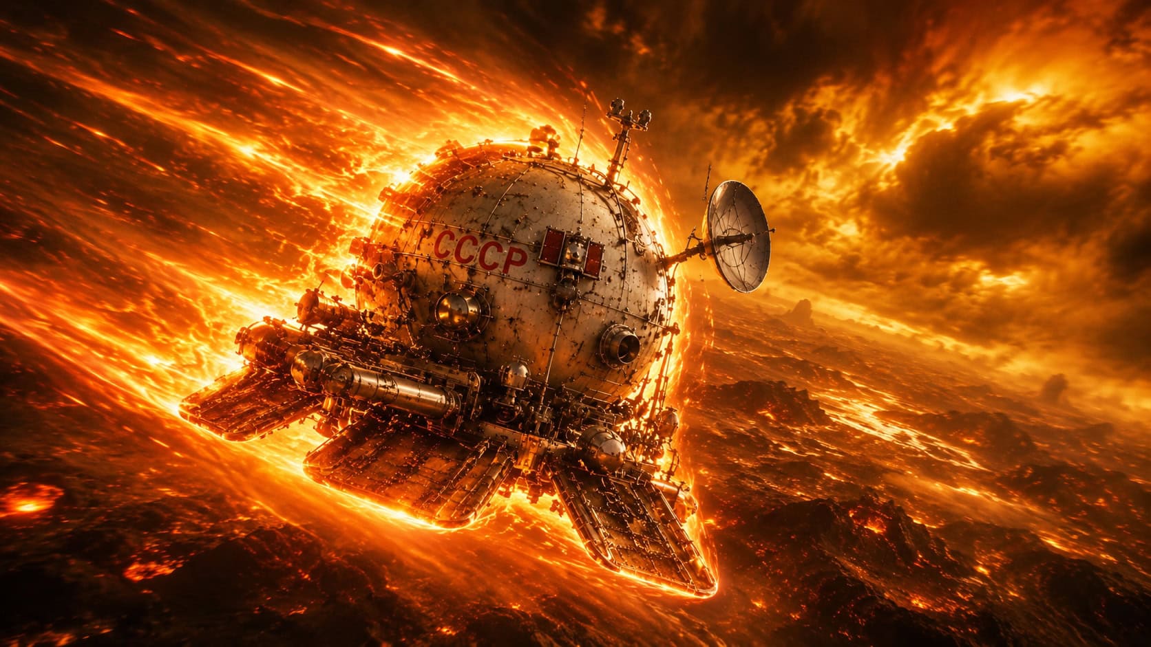Venus Probe from the USSR Artist Rendition