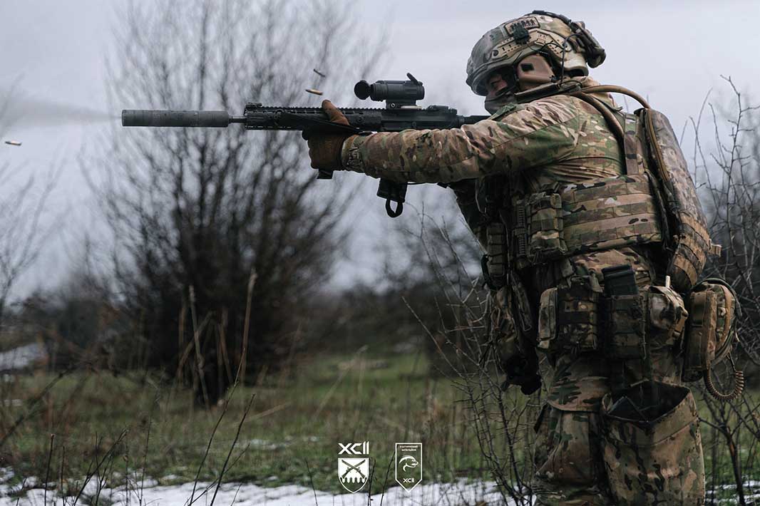 Training of soldiers from the 92nd Assault Brigade in skills necessary on the frontline. [Source: Ukrainian Ground Forces]