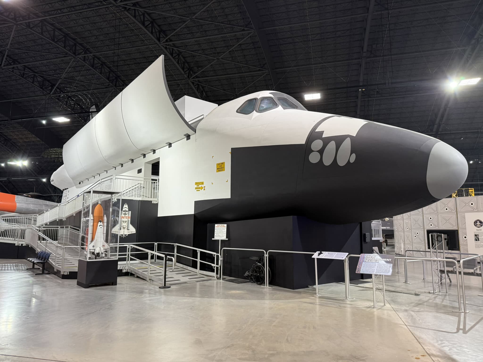 NASA Space Shuttle Demo at the National Museum of the U.S. Air Force. Taken by Harry J. Kazianis, July of 2025.