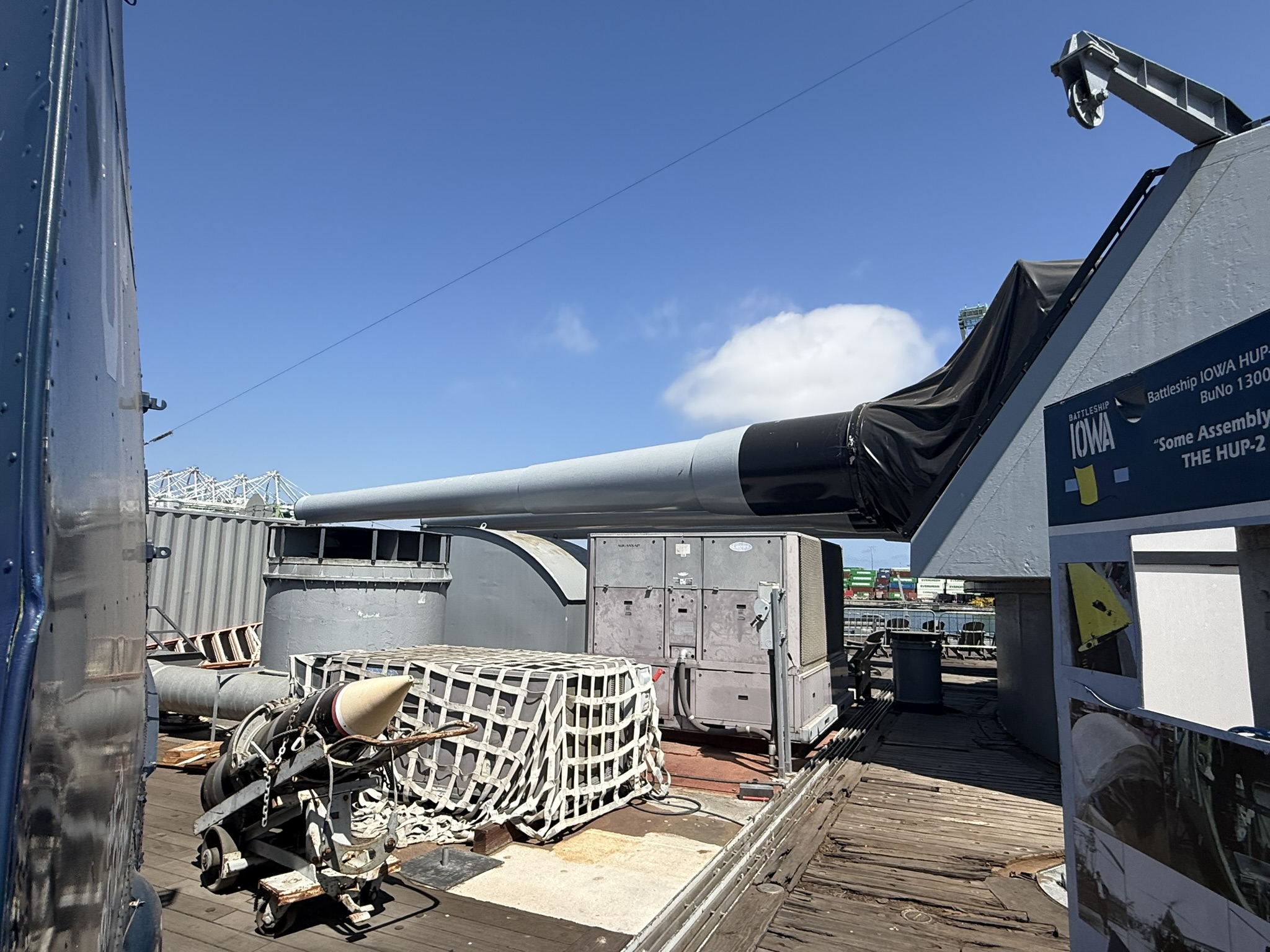 USS Iowa visit. Iowa-Class Battleship. Image taken by Harry J. Kazianis. 