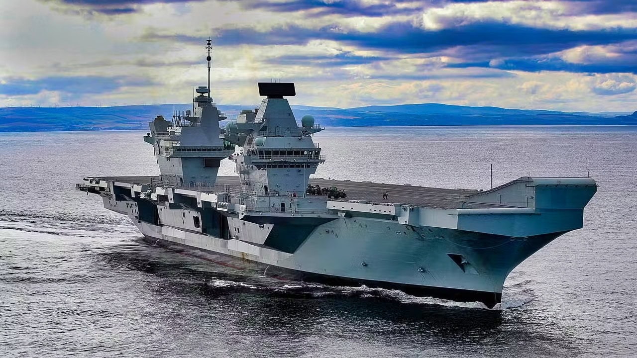 HMS Prince of Wales Aircraft Carrier.