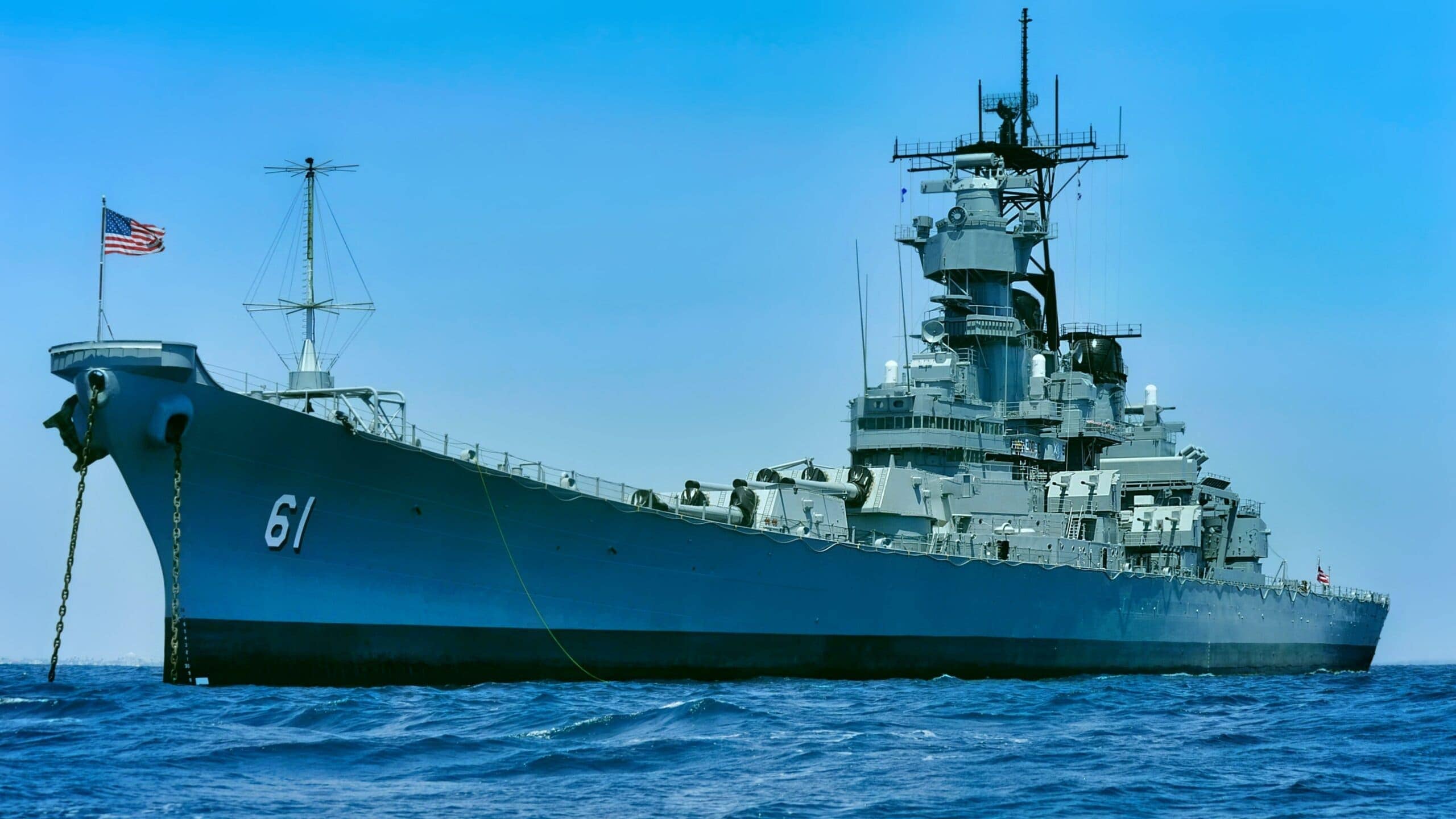 Iowa-Class Battleship at Rest