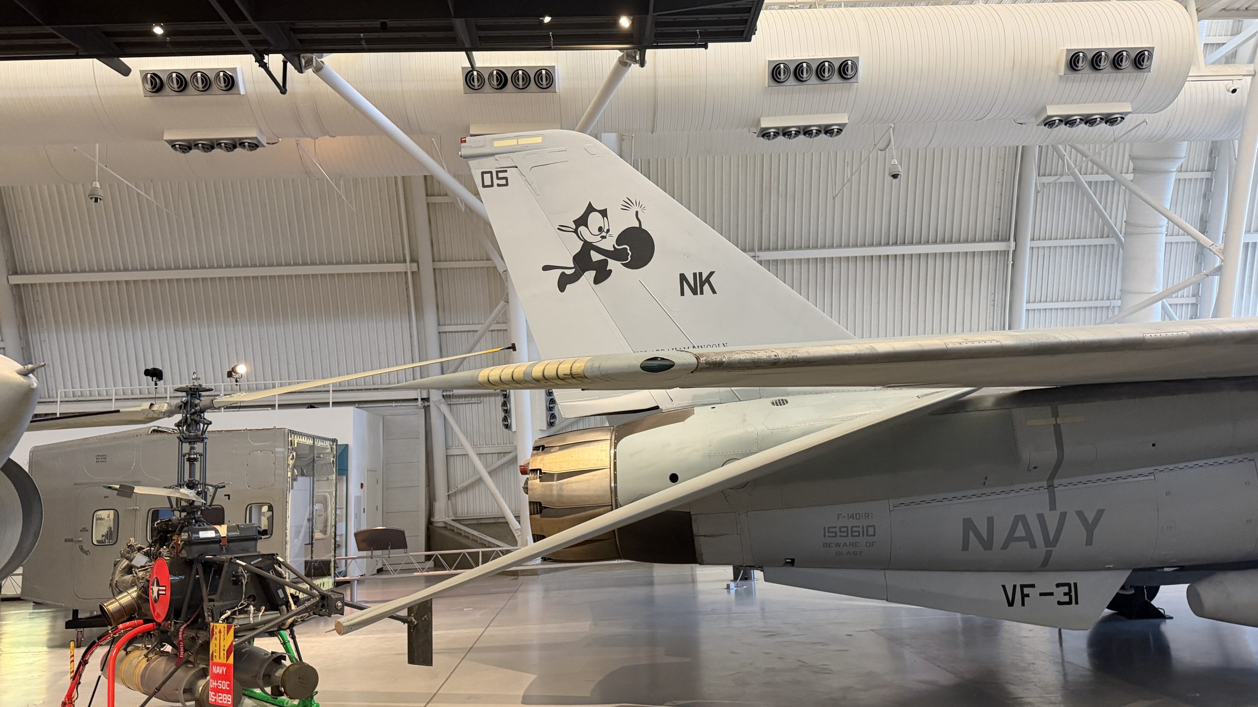F-14 Tomcat from Steven F. Udvar-Hazy Center. Image taken by 19FortyFive staff on 9/30/2026.
