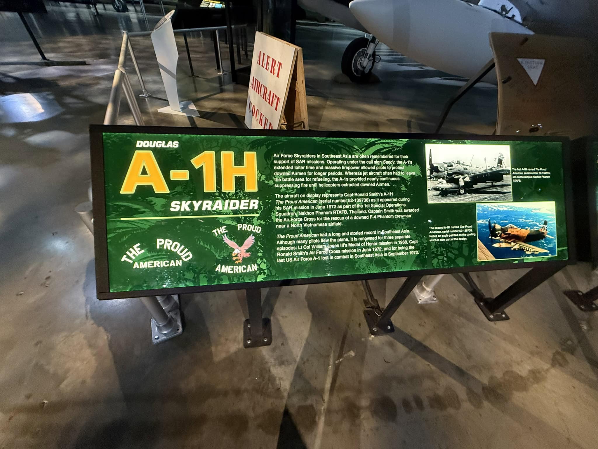 A-1H Skyraider. 19FortyFive.com Photo Taken July 19, 2025.