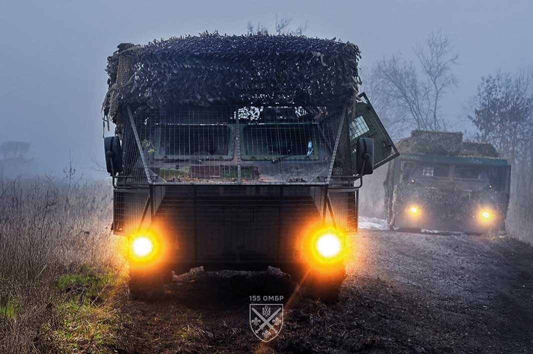 French-made VAB armoured personnel carriers in service with the 155th Mechanised Brigade. [Source: Ministry of Defence of Ukraine]