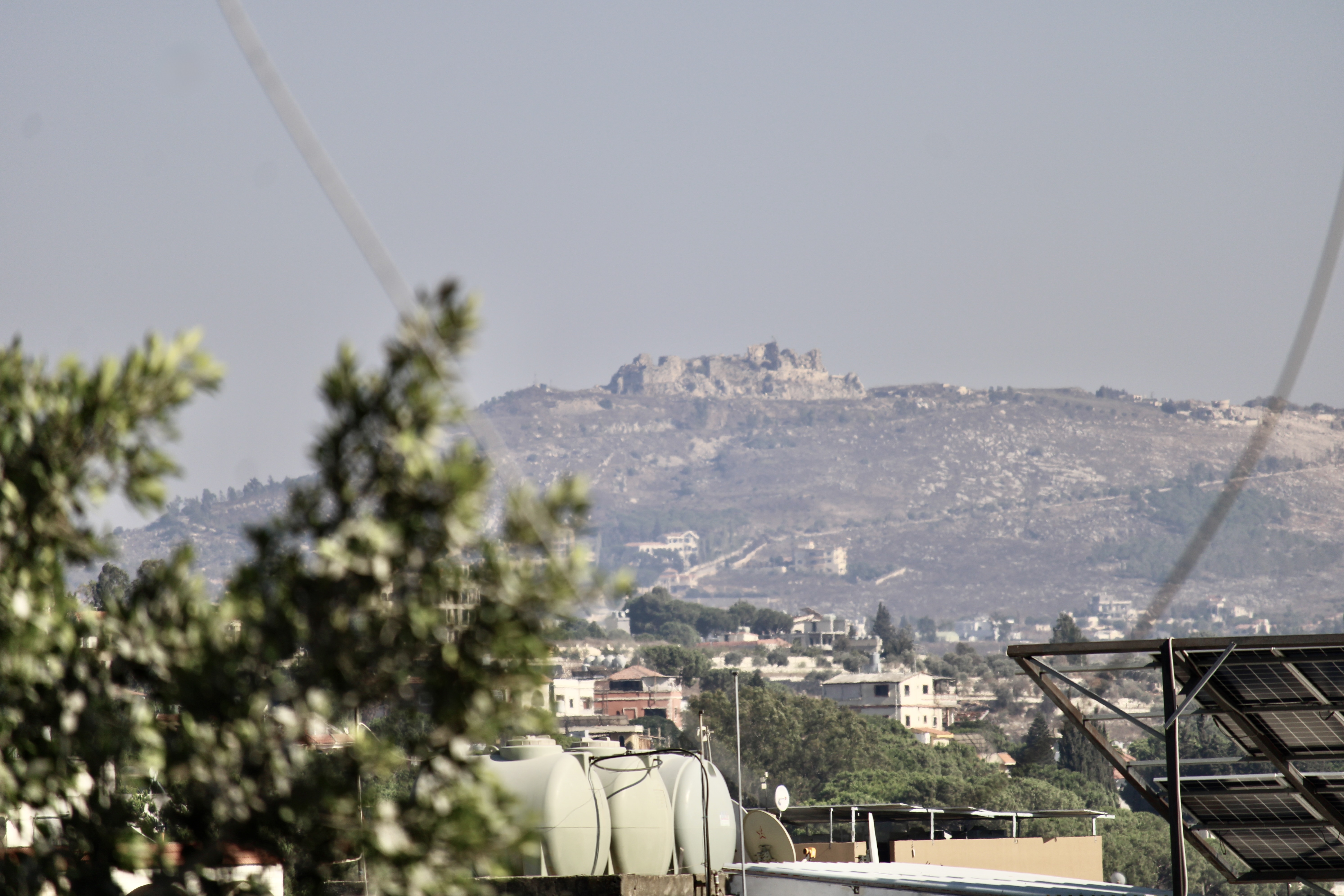 A view of Beaufort Castle from Nabatieh, southern Lebanon, on Aug. 20, 2026. (Agnese Stracquadanio/staff)
