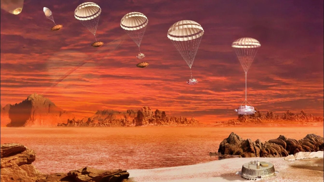 Titan Landing NASA Photo Handout