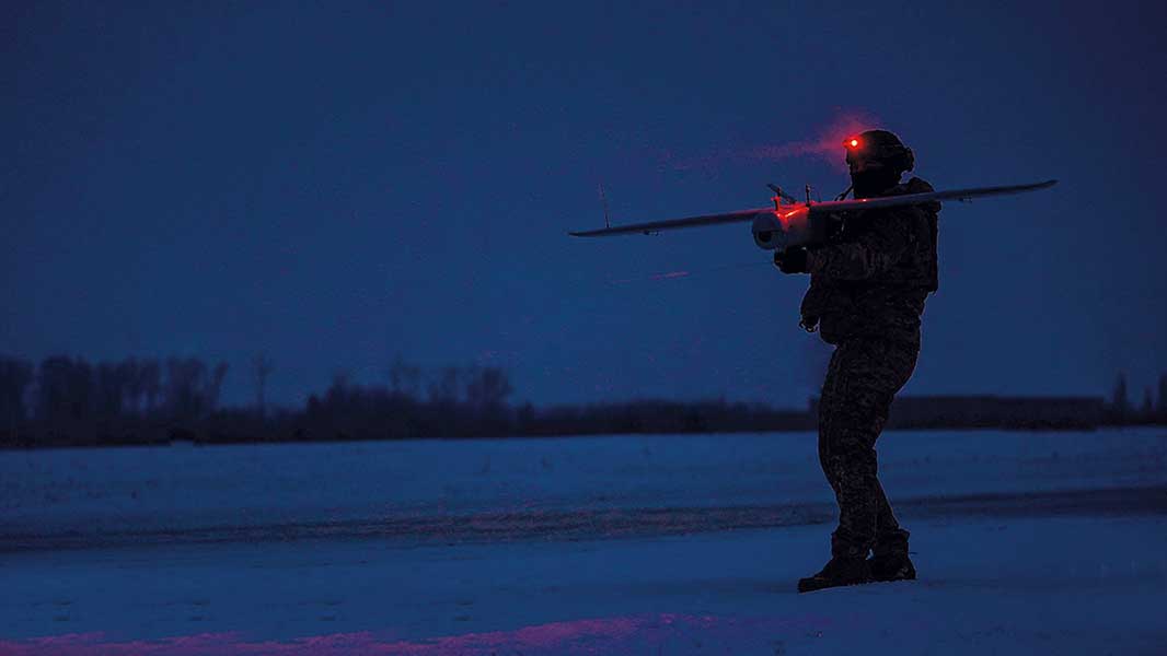 Use of Leleka UAVs by the 14th Mechanised Brigade during nighttime operations. [Source: General Staff of the Armed Forces of Ukraine]