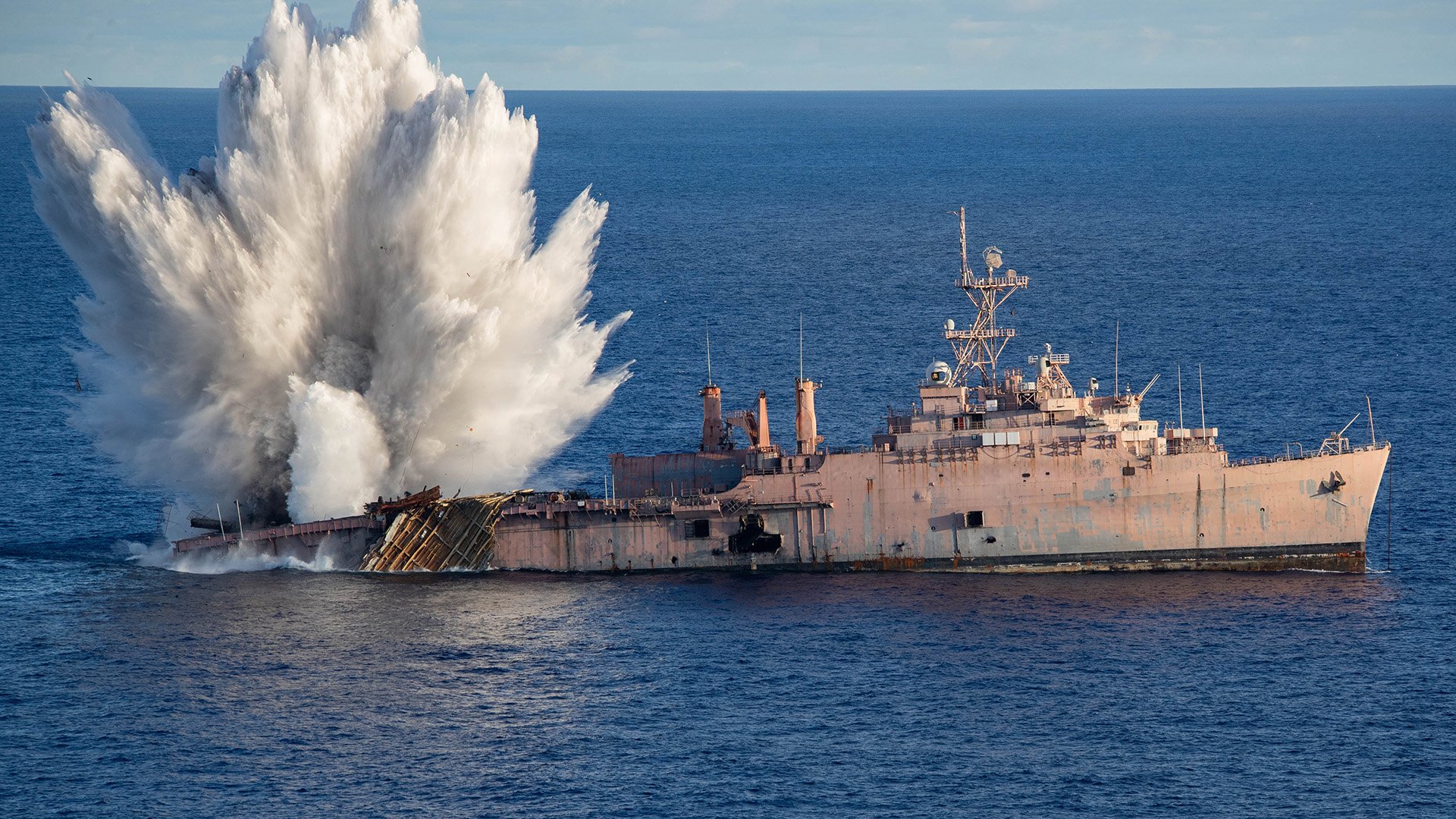USS Juneau SINKEX during Valiant Shield 26 in the Pacific