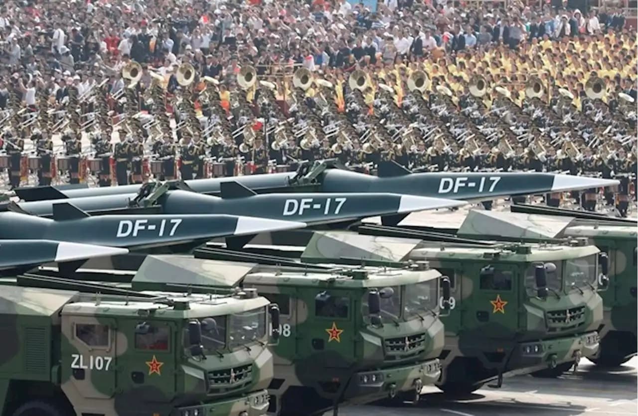 PLA Rocket Force DF-17 launcher during public training footage