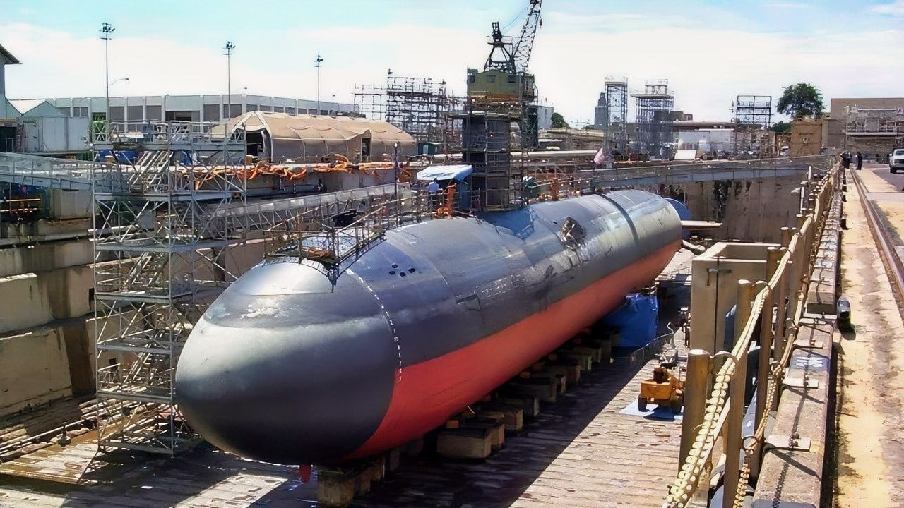 Dry Dock At Pearl Harbor for U.S. Navy Submarines