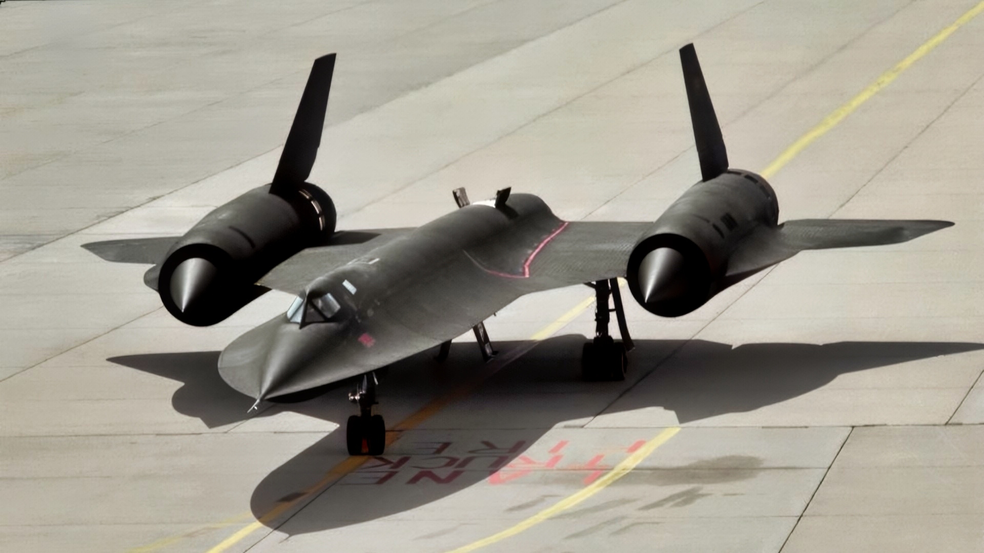 SR-71 Blackbird on the Tarmac NASA Photo