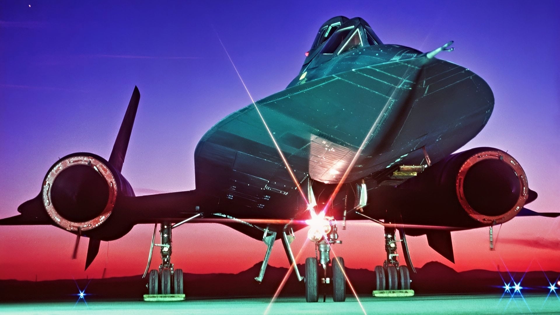 SR-71黑鸟夜间飞行