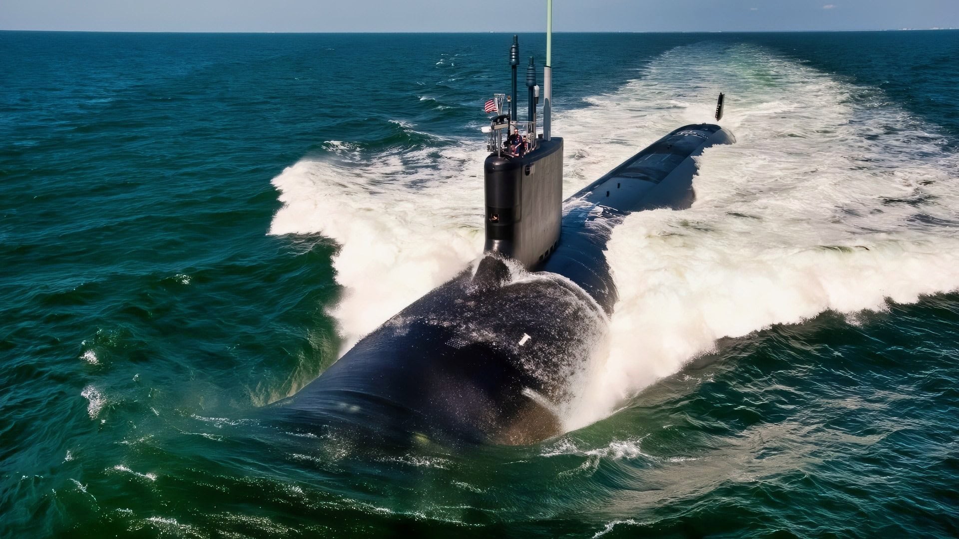 (June 30, 2011) The Virginia-class attack submarine USS California (SSN 781) underway during sea trials. (U.S. Navy photo by Chris Oxley/Released).