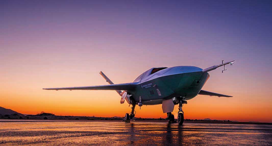 G A-ASI’s Gambit Series of Collaborative Combat Aircraft is derived from the FQ-42A now in production for the U.S. Air Force. [GA-ASI]