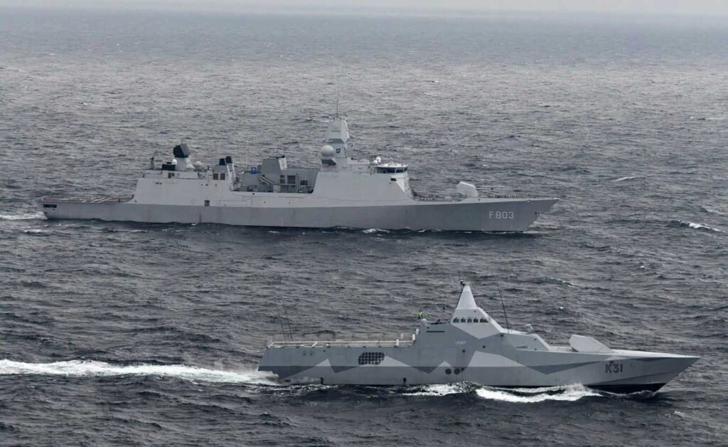 Lead corvette HSwMS Visby was the first Royal Swedish Navy vessel to deploy under NATO command, when it joined ‘Baltic Sentry’ in January 2025. [NATO Maritime Command]
