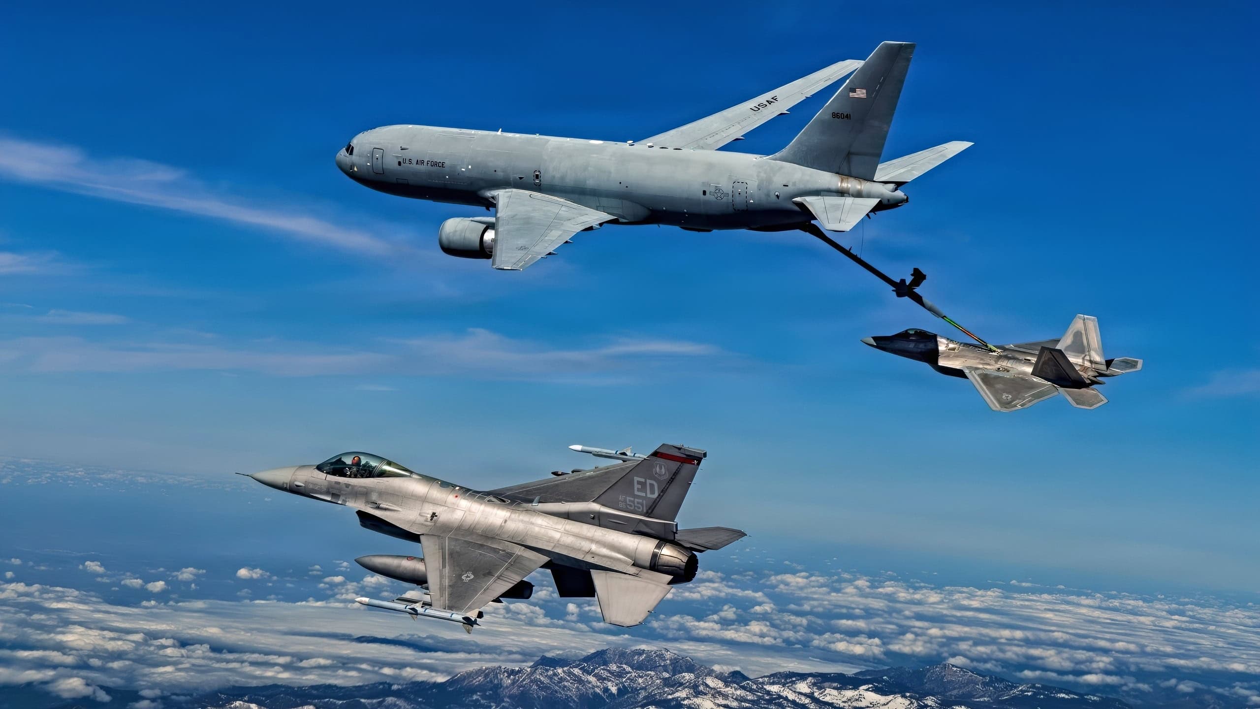 US Air Force KC-46A Pegasus aerial refueling tanker aircraft
