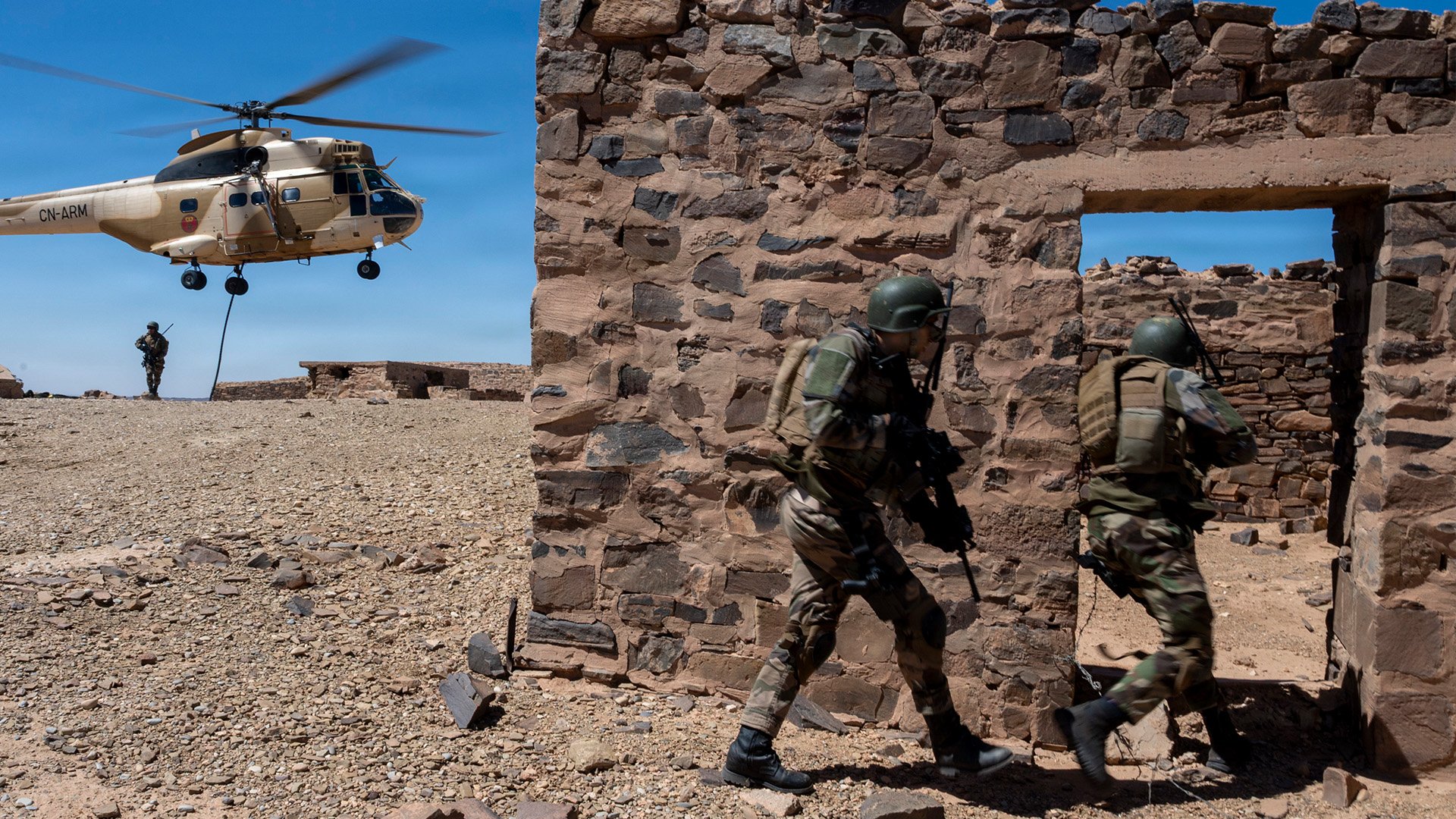 Moroccan special operations troops train with U.S. troops in May, 2026.
