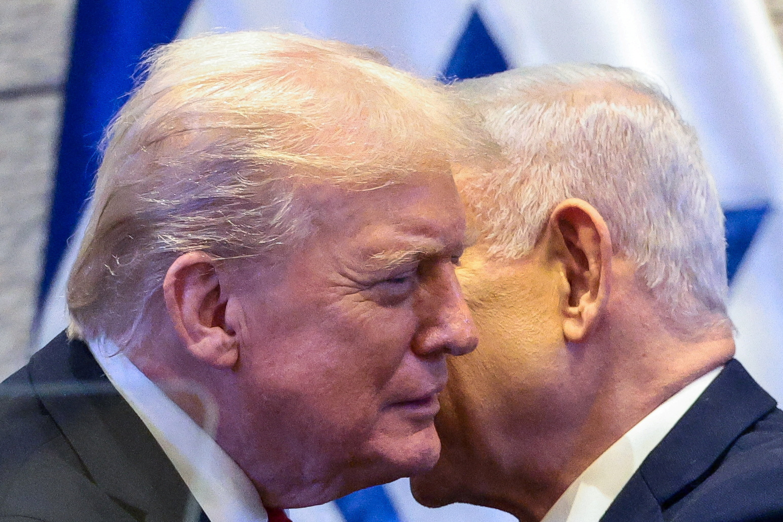 President Donald Trump and Israeli Prime Minister Benjamin Netanyahu in Jerusalem in 2025. (Evelyn Hockstein/Reuters)