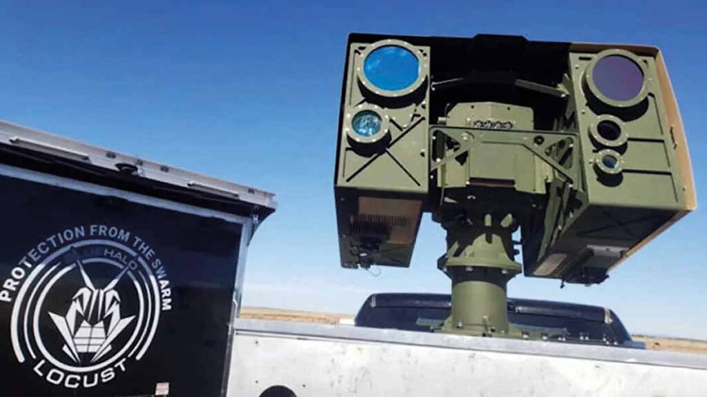 The first vehicle-mounted Locust laser weapons suitable for C-UAS were delivered to the US Army in August 2025. (Image: AeroVironment/Blue Halo)