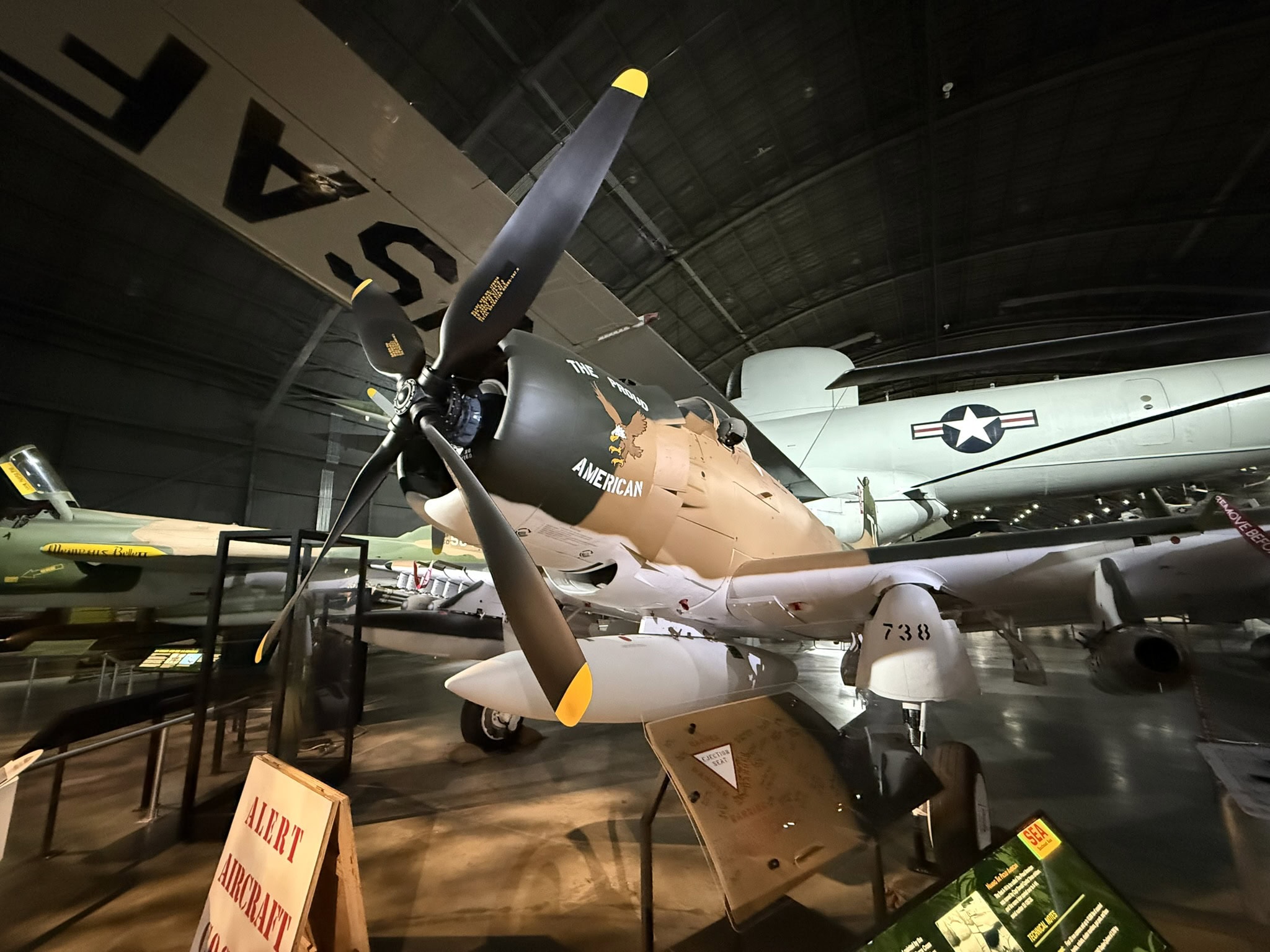 A-1H Skyraider. 19FortyFive.com Photo Taken July 19, 2025.