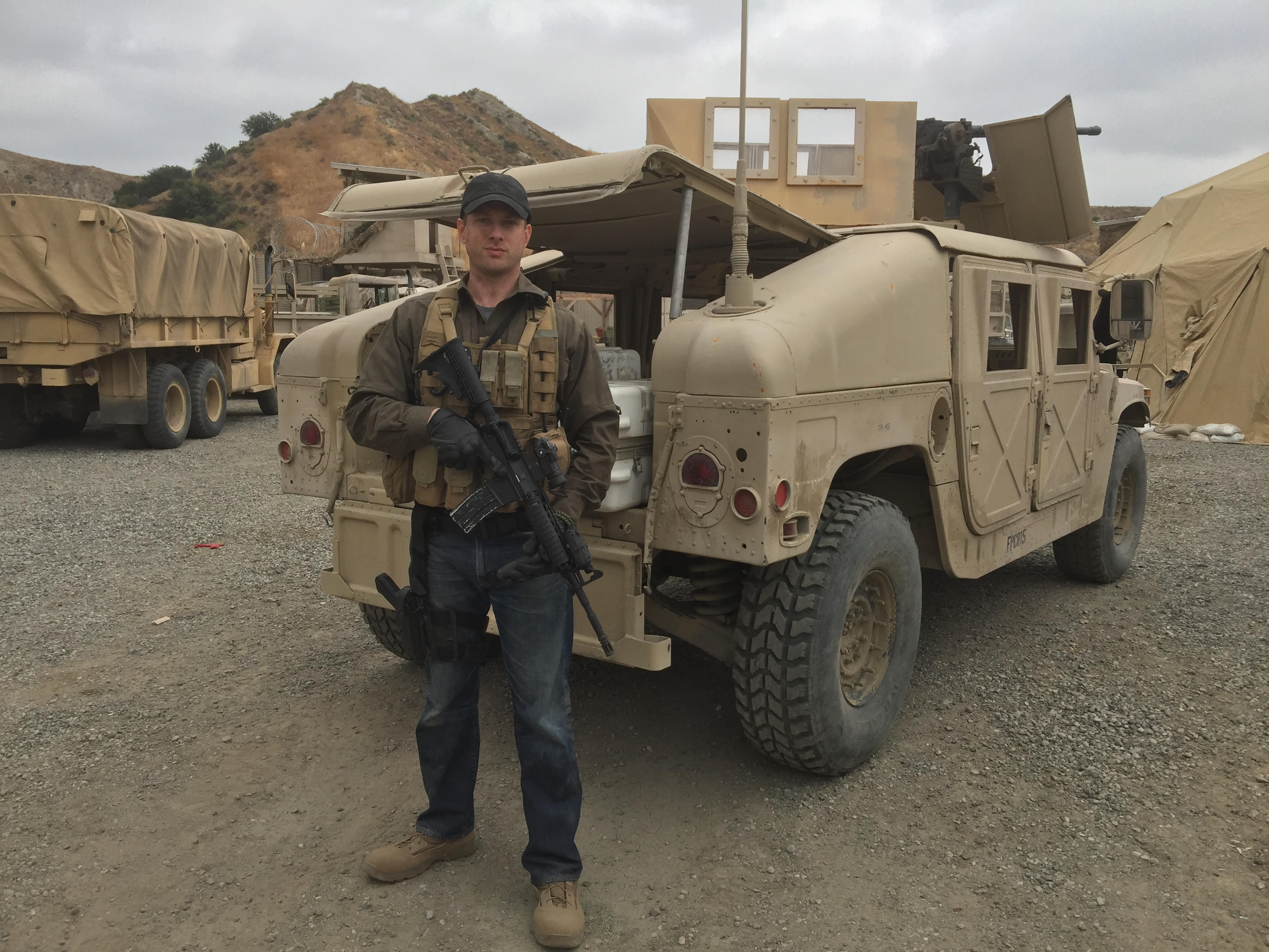 Joshua Katz, a Navy veteran, worked as a showrunner’s assistant on the CBS sitcom “United States of Al” and later founded Katzmar Tactical Consulting with his spouse, also a Navy veteran. (Courtesy Joshua Katz)