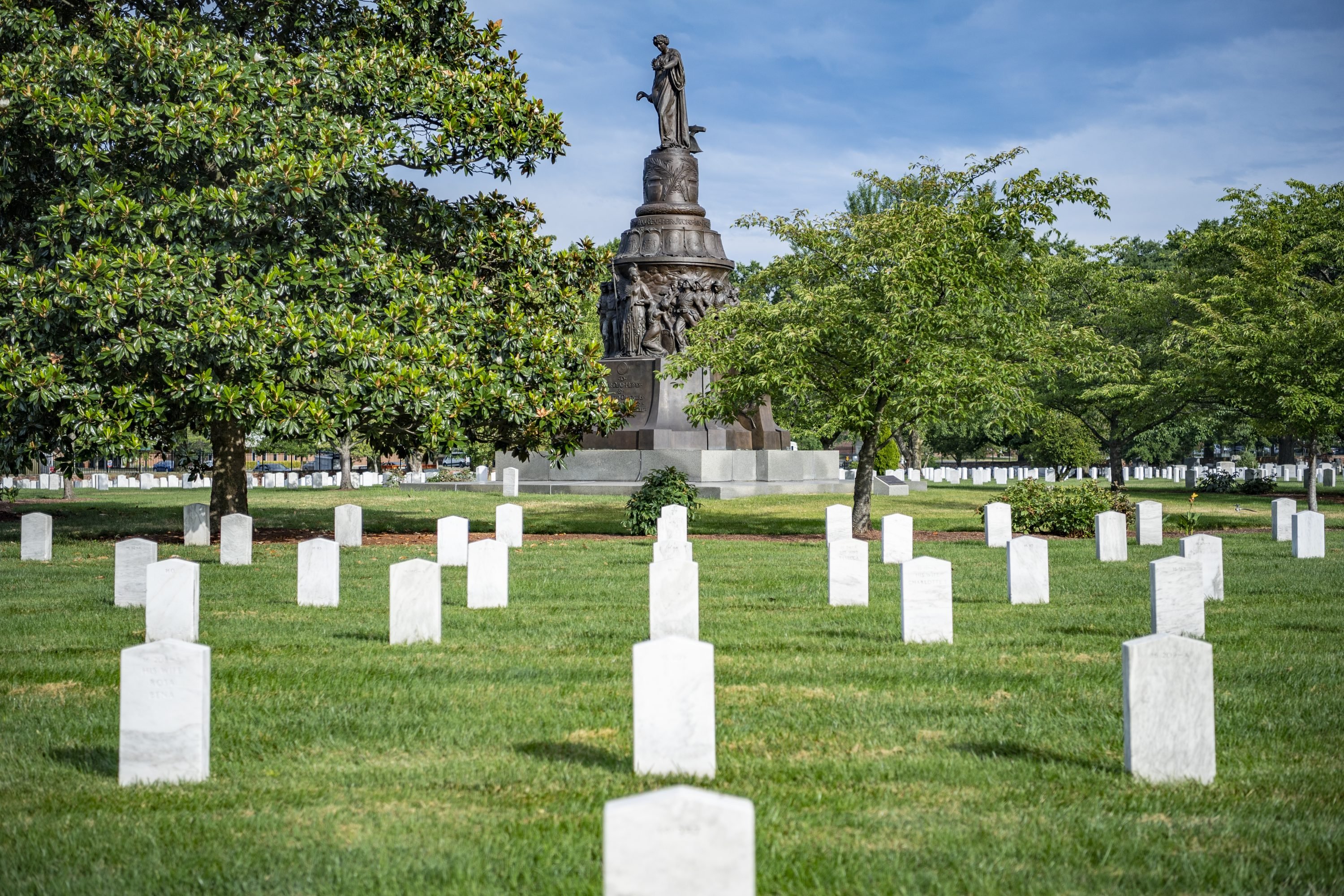 Confederate Memorial in Section 16 of Arlington National Cemetery, Arlington, Virginia, July 13, 2020. (U.S. Army photo by Elizabeth Fraser / Arlington National Cemetery / released)