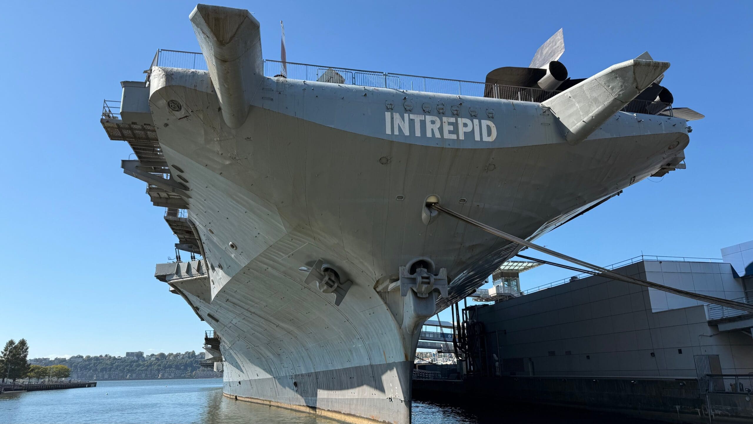 Exterior of Essex-Class USS Intrepid