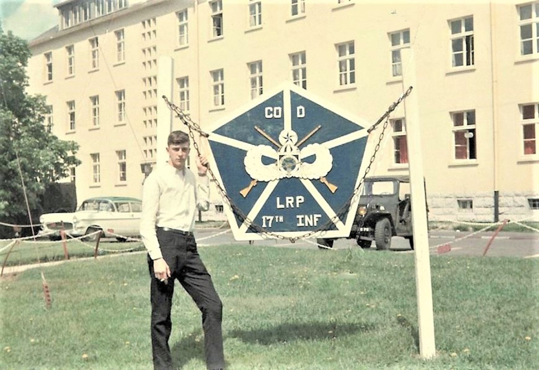 Terry McIntosh, then 17, in Germany, before shipping out to Vietnam.